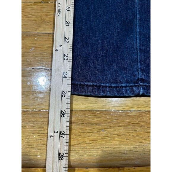 Ring Of Fire Jeans Womens Size 14 Slim Blue Mid Rise Distressed Denim Y2K Casual - Picture 6 of 9